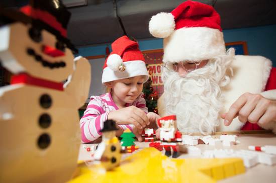 Der Weihnachtsmann im Legoland Discovery Centre Oberhausen