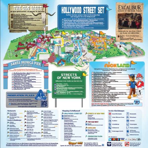 Parkplan | Movie Park Germany - NRW-Parks.de