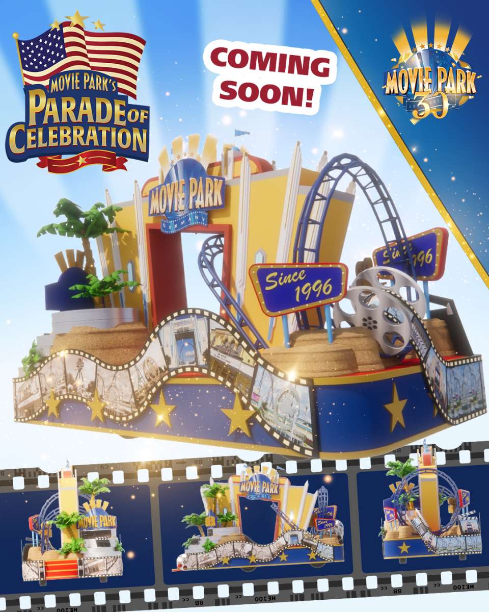 Vorschau der neuen Paradewagen im Movie Park Germany