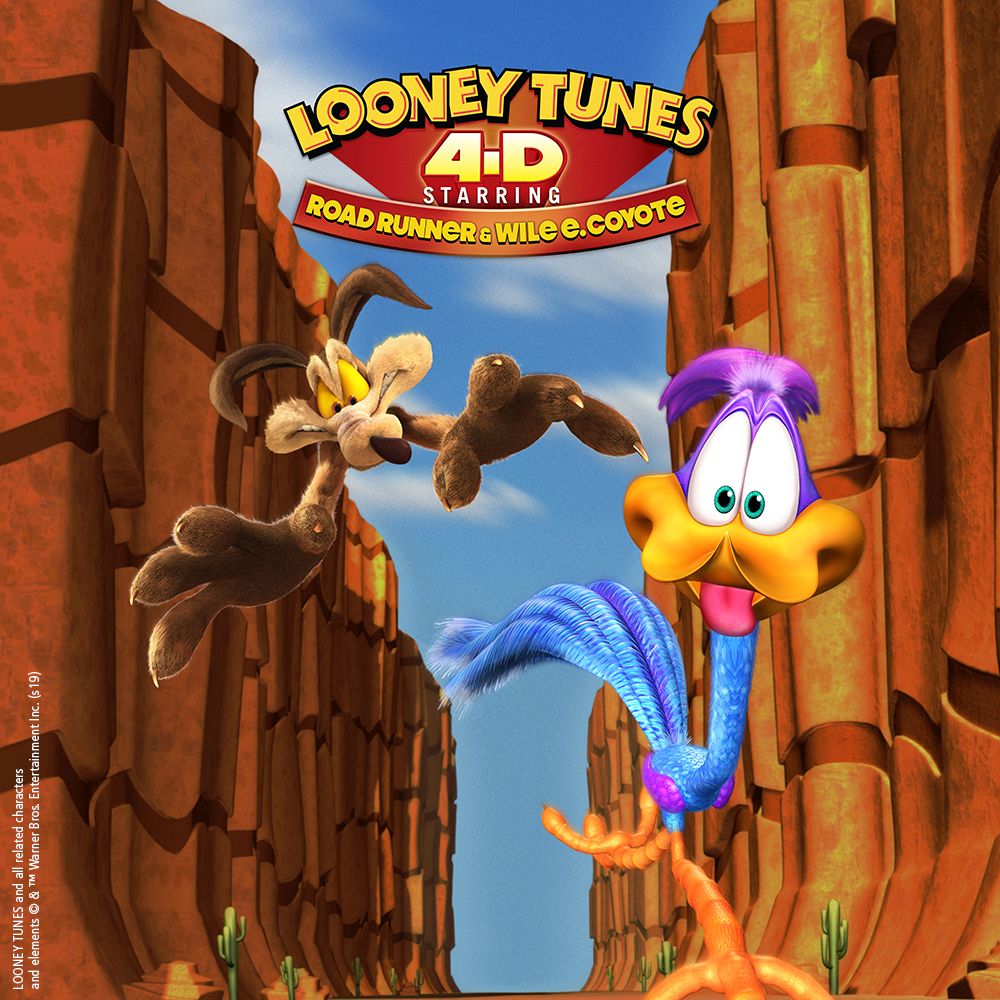 LOONEY TUNES 4D starring ROAD RUNNER and WILE E. COYOTE