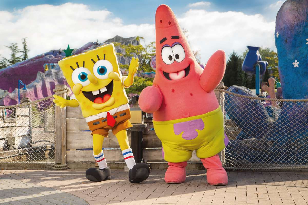 Spongebob und Patrick im Movie Park Germany