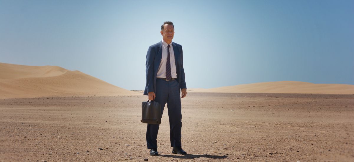 Tom Hanks bei den Dreharbeiten zu seinem neuesten Film in der Wüste von Marokko