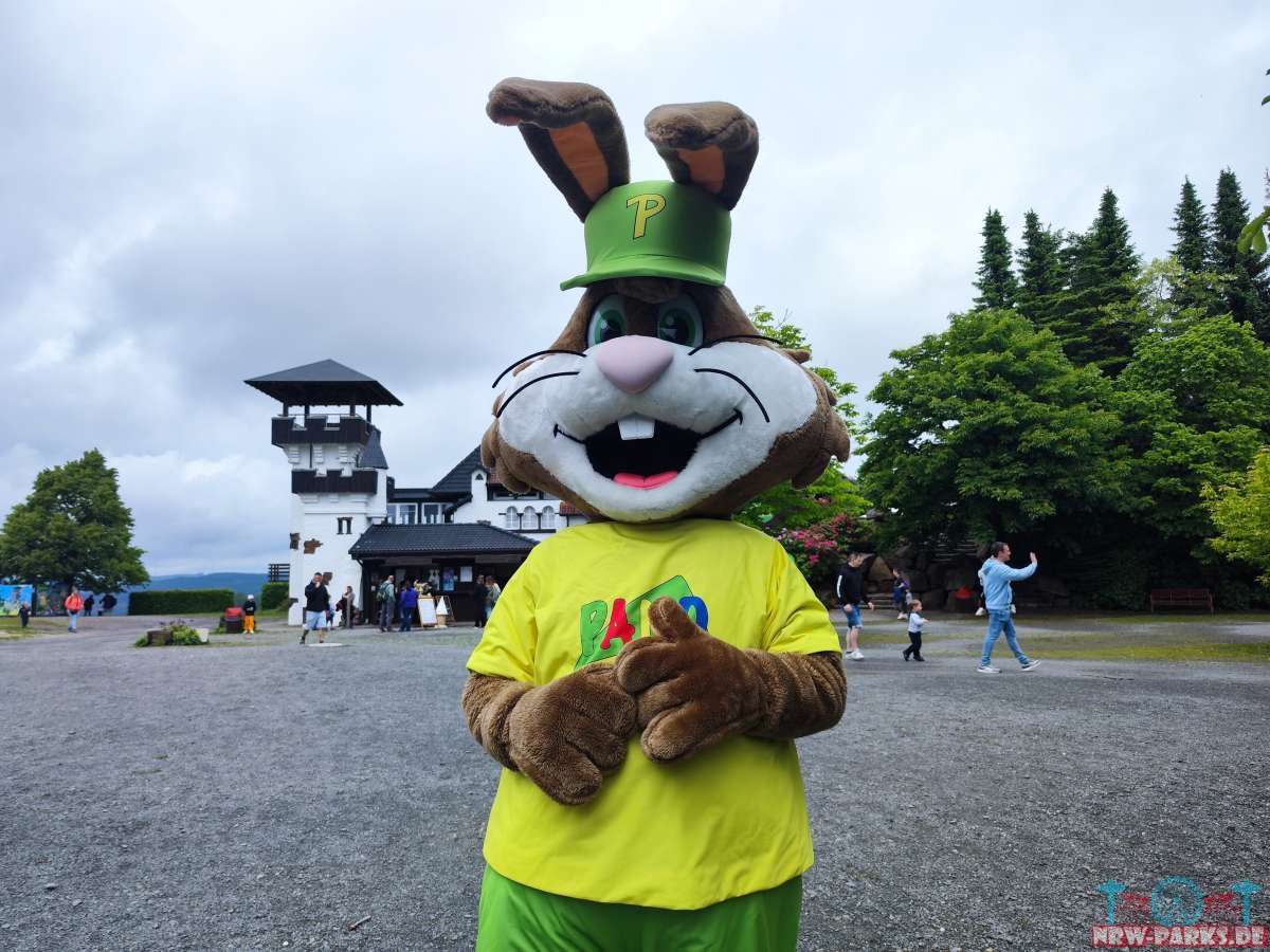 Maskottchen Pano im Panorama Park Sauerland