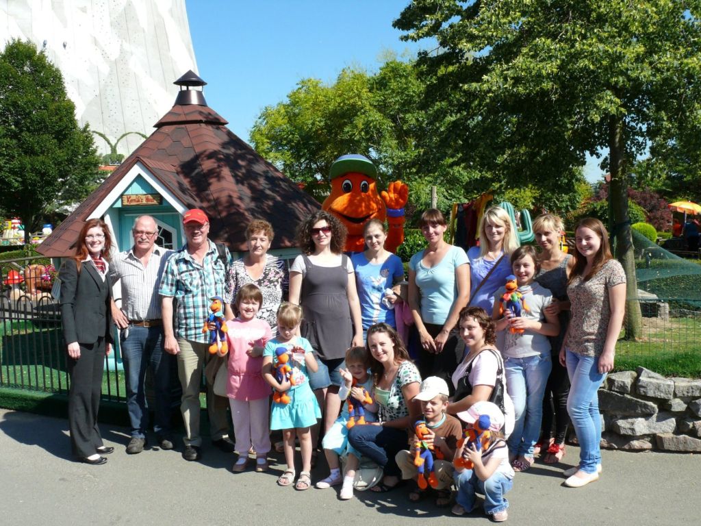 krebskranke Kinder aus Tschernobyl besuchen das Wunderland Kalkar