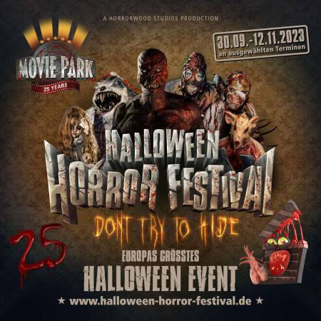 Movie Park Germany feiert die düsterste Geburtstagsparty der Parkgeschichte: 25 Jahre Halloween Horror Festival!
